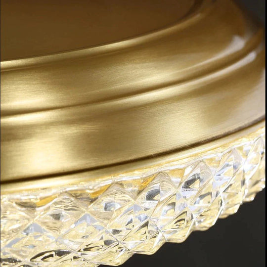 Light Luxury Post Modern Led Copper Ceiling Lamp