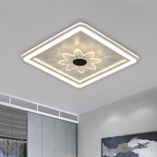 Led Kids Bedroom Ceiling Light With Whimsical Windmill/Flower Design - Black/White Black-White / A