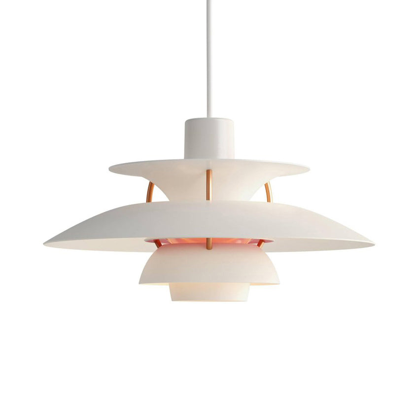 Macaron Style 3-Layer Pendant Light With Flared Shade - Aluminum 1 Black/Gray