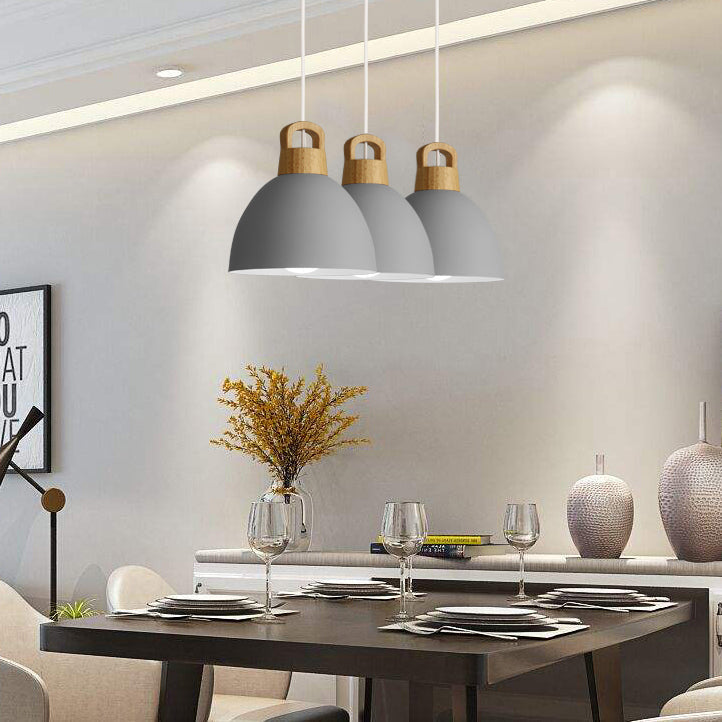 Aluminum Kitchen Corridor Pendant Light With Macaron Design - Enhanced Illumination 1 Bulb
