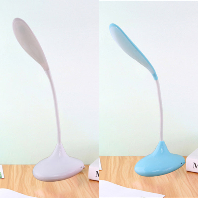 Rotatable Arm Led Desk Lamp Blue/White With Usb Charging - Ideal For Study And Reading