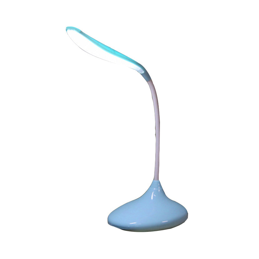 Rotatable Arm Led Desk Lamp Blue/White With Usb Charging - Ideal For Study And Reading