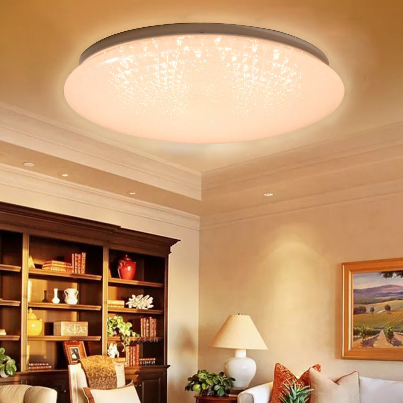 Modern Acrylic Led Ceiling Light Fixture In Warm/White/Natural 15/19 Dia White / 15 Warm