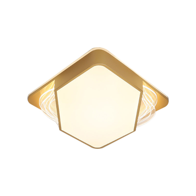 Contemporary Gold Flush Mount Led Ceiling Light In Warm/White 18/21.5/35.5 Width
Or
Modern - Width