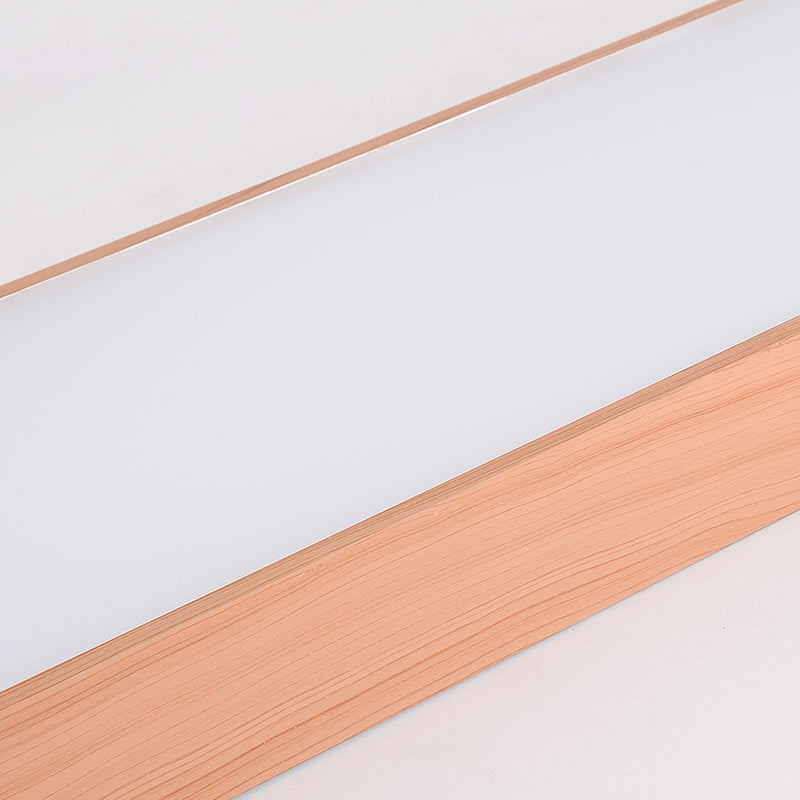 Modern Led Oval Pendant Light - Wood Deep Grain/Light Grain White/Warm/Natural 4/8/12 Wide