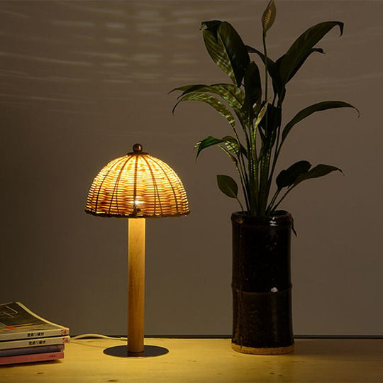 Hemisphere Bamboo Desk Light 1 Bulb Task Lighting For Dining Room
Or
Bamboo Wood Room
