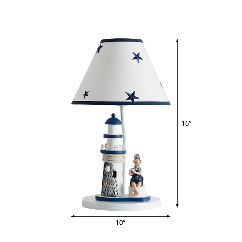 Chara - Kids Cartoon Table Light Resin 1 Head Children Room Task Lighting In