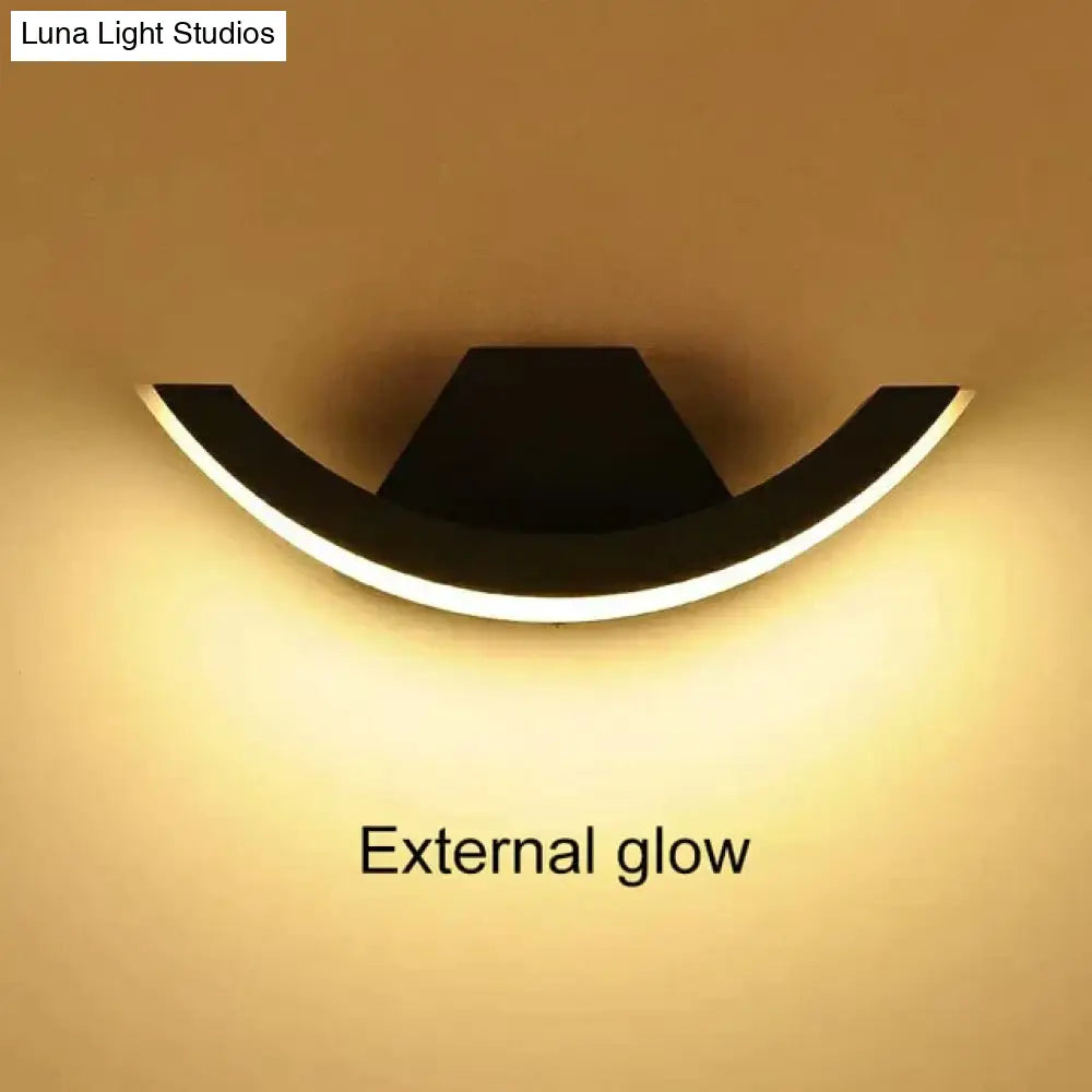 18W Led Outdoor Waterproof Walkway Front Door Garden Porch Wall Light Modern Indoor Corridor