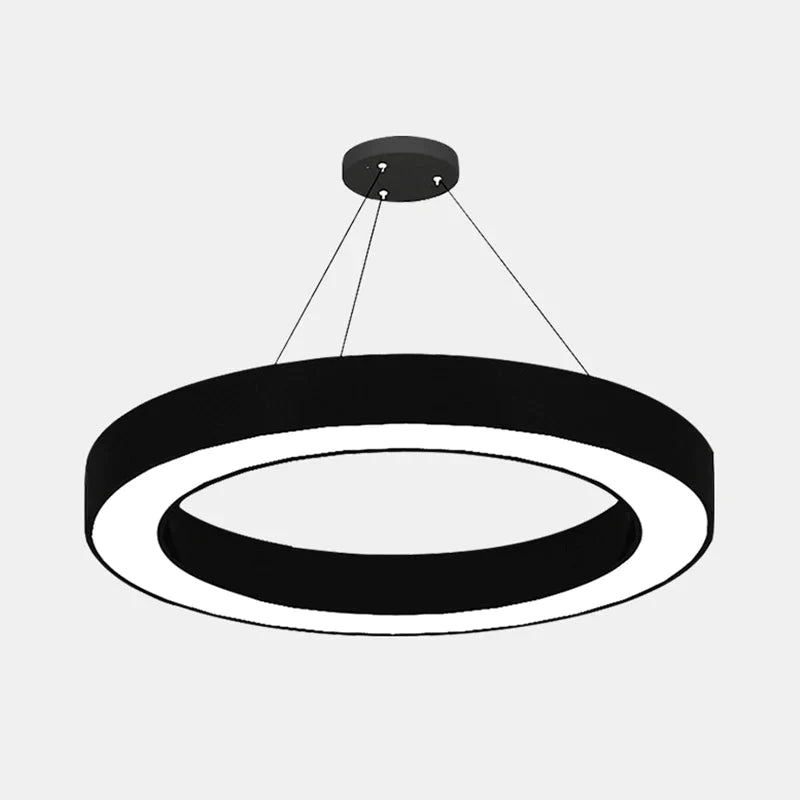 Suspension LED circulaire en noir