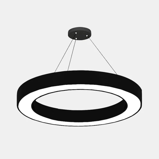 Suspension LED circulaire en noir