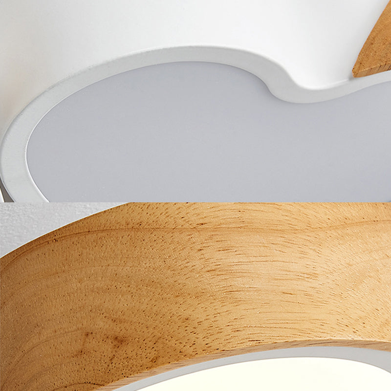 Led Heart Shape Ceiling Lights In White For Kids’ Bedrooms Acrylic Material
