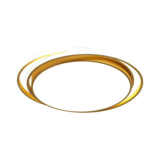 15’/19’ Extra-Thin Round Flush Mounted Led Ceiling Lamp - Minimalistic Acrylic Design In