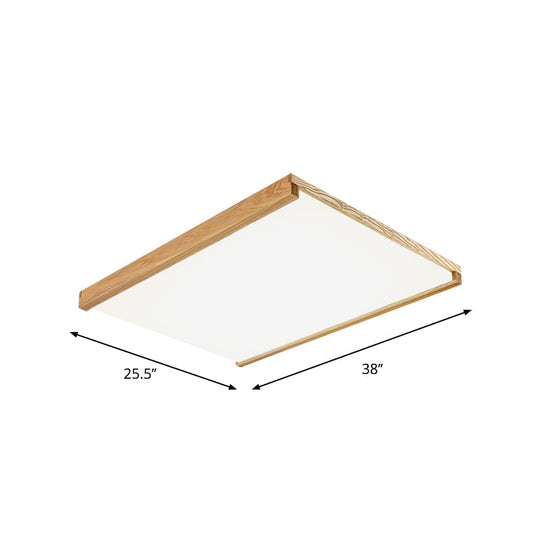 Nordic Square Flushmount Led Ceiling Light In Warm/White - 14.5’’/25.5’’/38’’ Wide
