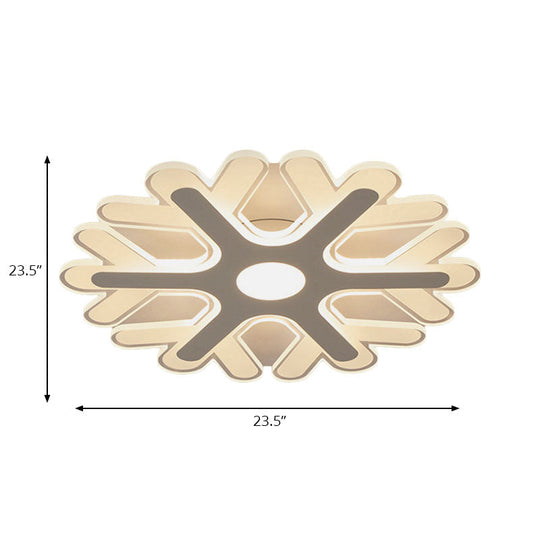 Modern Led Snowflake Ceiling Light For Kids’ Bedrooms