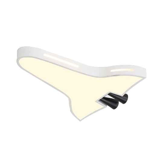 Macaron Loft Led Ceiling Lamp - Metal Acrylic Plane Flush Light For Kids’ Bedroom