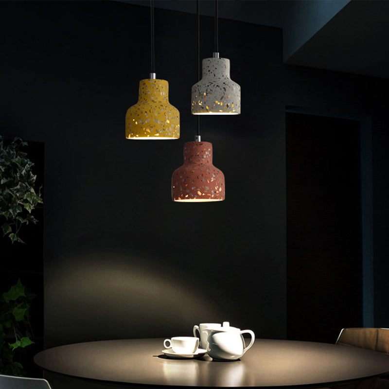 Nordic Terrazzo Hanging Lamp - Black/Red/Pink With Down Lighting Pendant Perfect For Dining Table 1