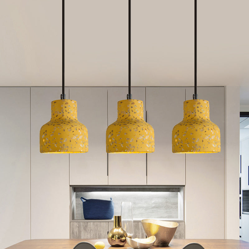 Nordic Terrazzo Hanging Lamp - Black/Red/Pink With Down Lighting Pendant Perfect For Dining Table 1