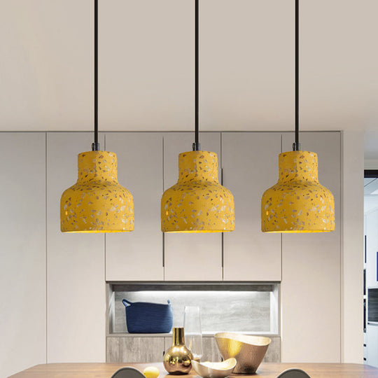 Nordic Terrazzo Hanging Lamp - Black/Red/Pink With Down Lighting Pendant Perfect For Dining Table 1