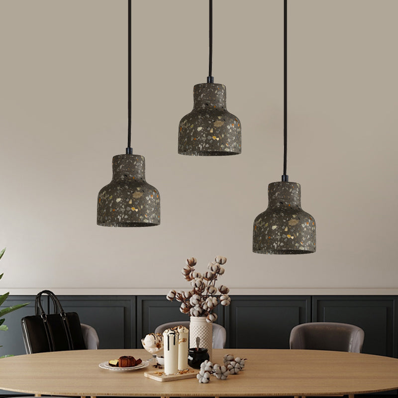 Nordic Terrazzo Hanging Lamp - Black/Red/Pink With Down Lighting Pendant Perfect For Dining Table 1