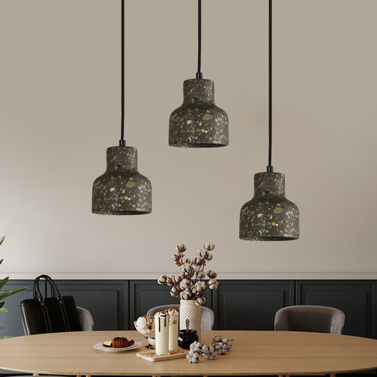 Nordic Terrazzo Hanging Lamp - Black/Red/Pink With Down Lighting Pendant Perfect For Dining Table 1