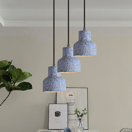 Nordic Terrazzo Hanging Lamp - Black/Red/Pink With Down Lighting Pendant Perfect For Dining Table 1