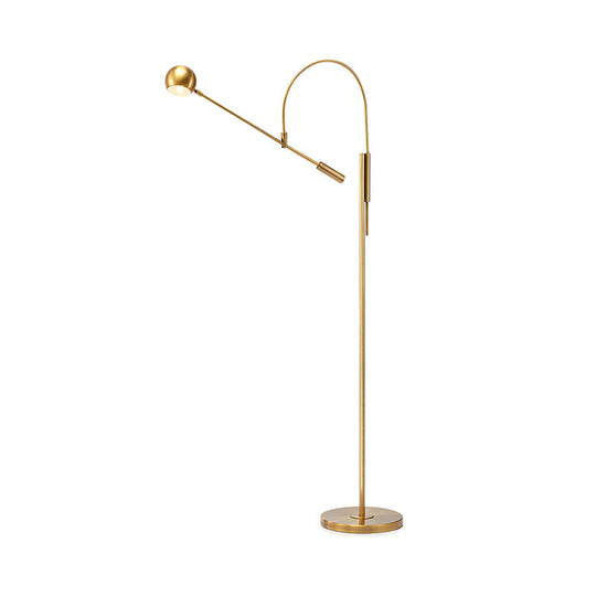 Modern Black Metal Floor Lamp With Unique Linear Capsule Arch Design For Living Room