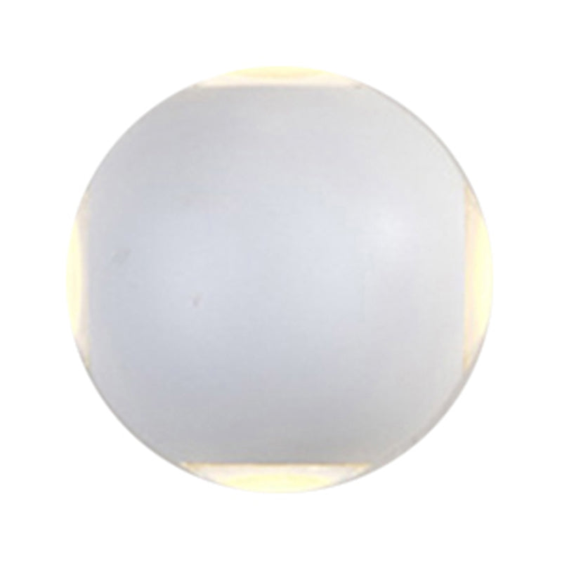 Modern Metal Flush Wall Sconce: Nordic 4-Light Dome Mount Lamp In Black/White