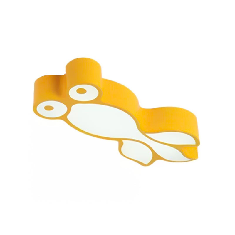 Adorable Little Goldfish Ceiling Light: Acrylic Led Flush Mount For Kids Bedrooms
