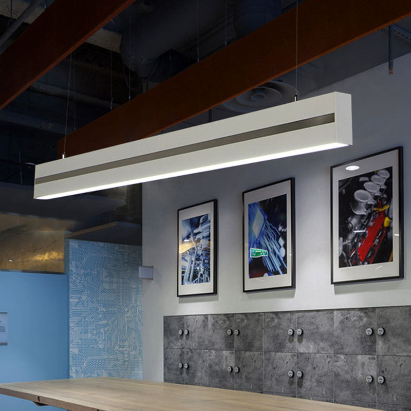 Suspension LED contemporaine en métal pour salle de réunion