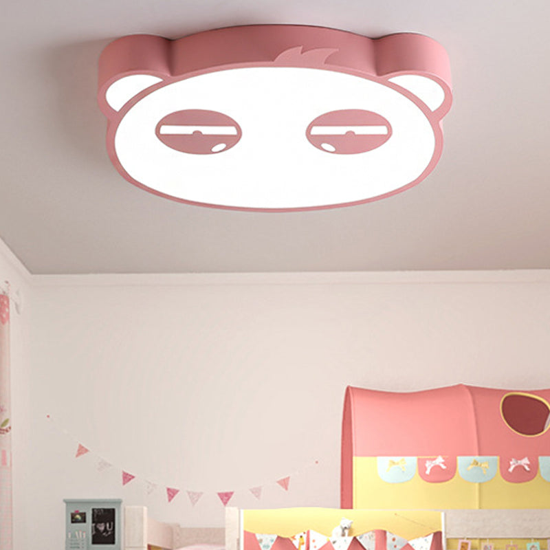 Here Are Two Options:
1. Panda Flushmount Nursery Light - Colorful Animal Led Ceiling Lamp
2.