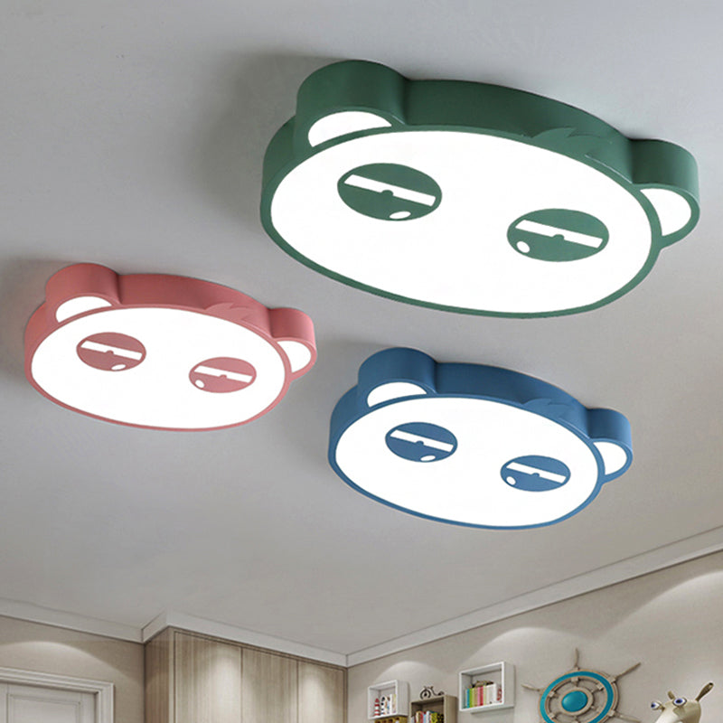 Here Are Two Options:
1. Panda Flushmount Nursery Light - Colorful Animal Led Ceiling Lamp
2.
