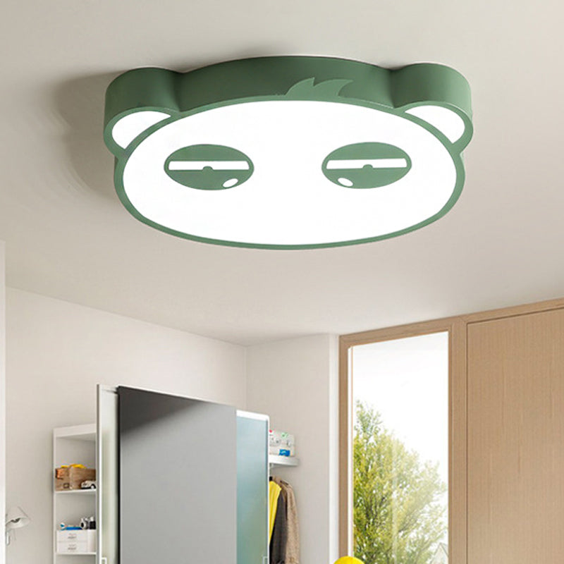 Here Are Two Options:
1. Panda Flushmount Nursery Light - Colorful Animal Led Ceiling Lamp
2.