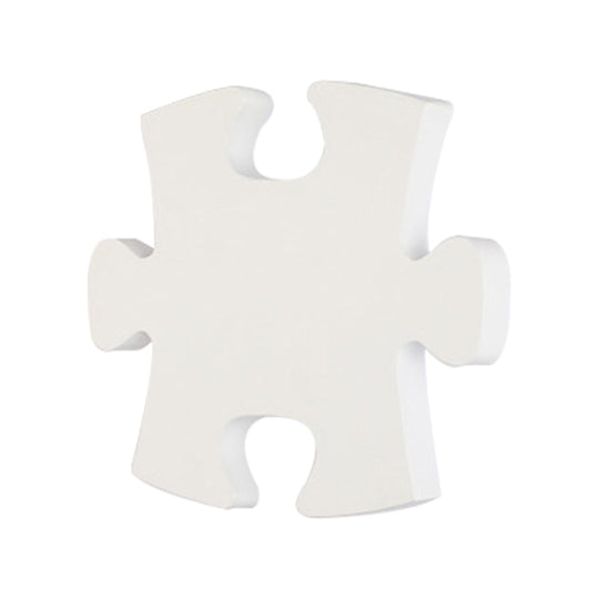 Modern Acrylic Led Wall Sconce - Black/White Jigsaw Design Warm/White Light Living Room