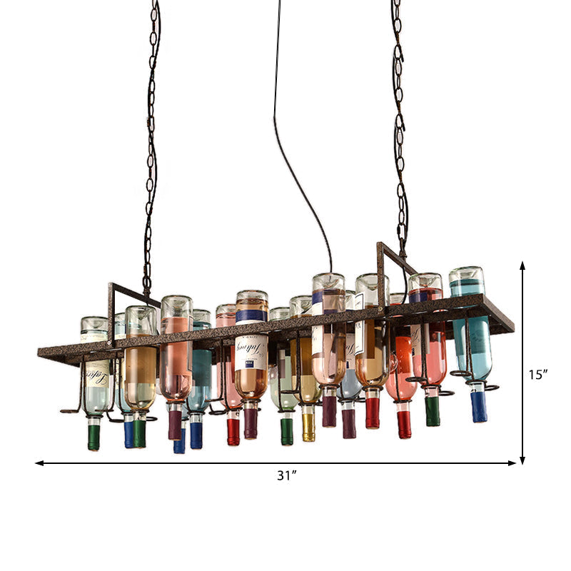 Rustic Metal Pendant Lighting Kit - Industrial Style Hang Lights For Dining Room 1/2/3 Light