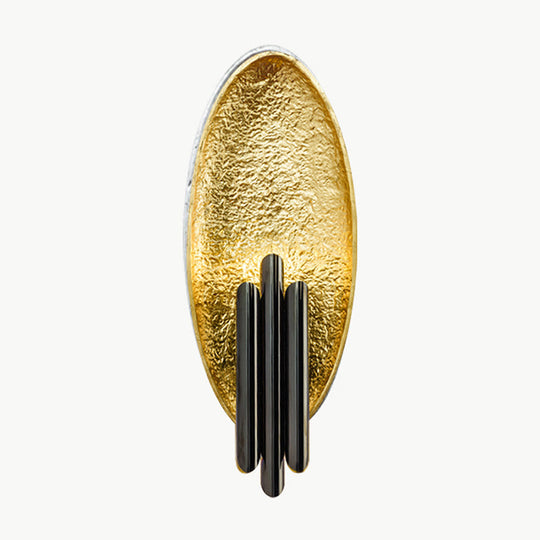 Postmodern Led Flush Wall Sconce: Stylish Oblong Shape For Living Rooms