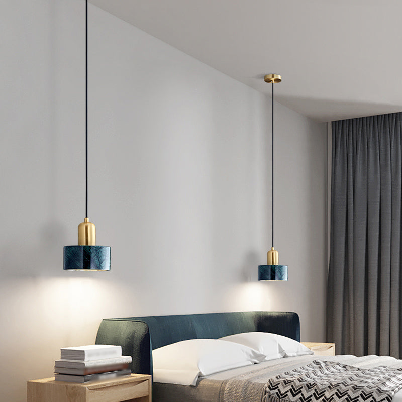 Marble Pendant Light - Round Shade Simple Suspension Fixture For Dining Room Lighting 1 / Green
