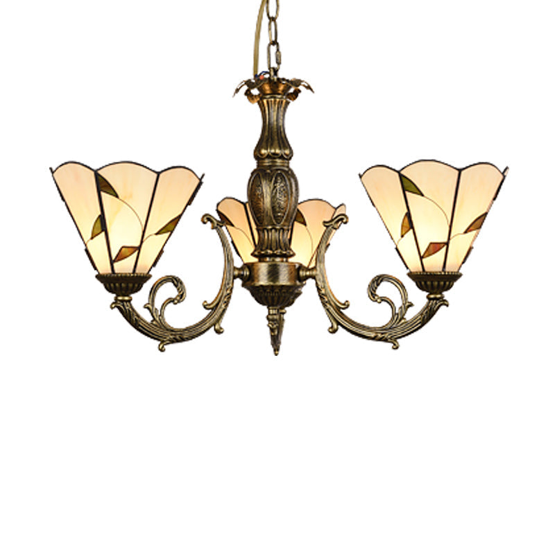 Classic Hand Cut Glass Beige Pendant Chandelier With Scalloped Edge
Note: Its Important To Include