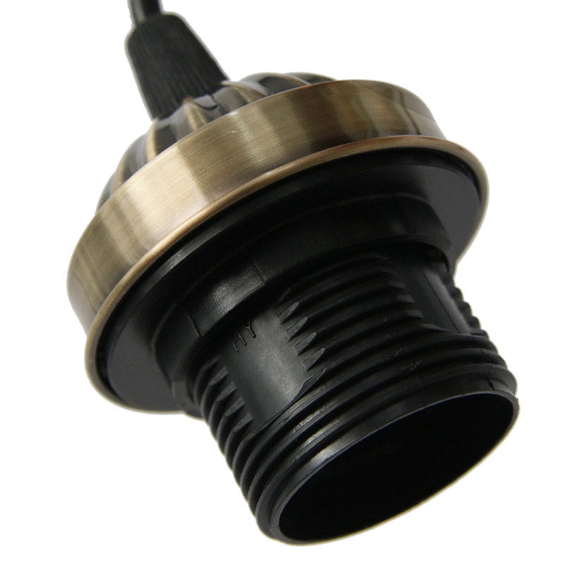 Traditional 3-Head Stained Glass Pendant Light In Bronze With Shaded Hanging Design