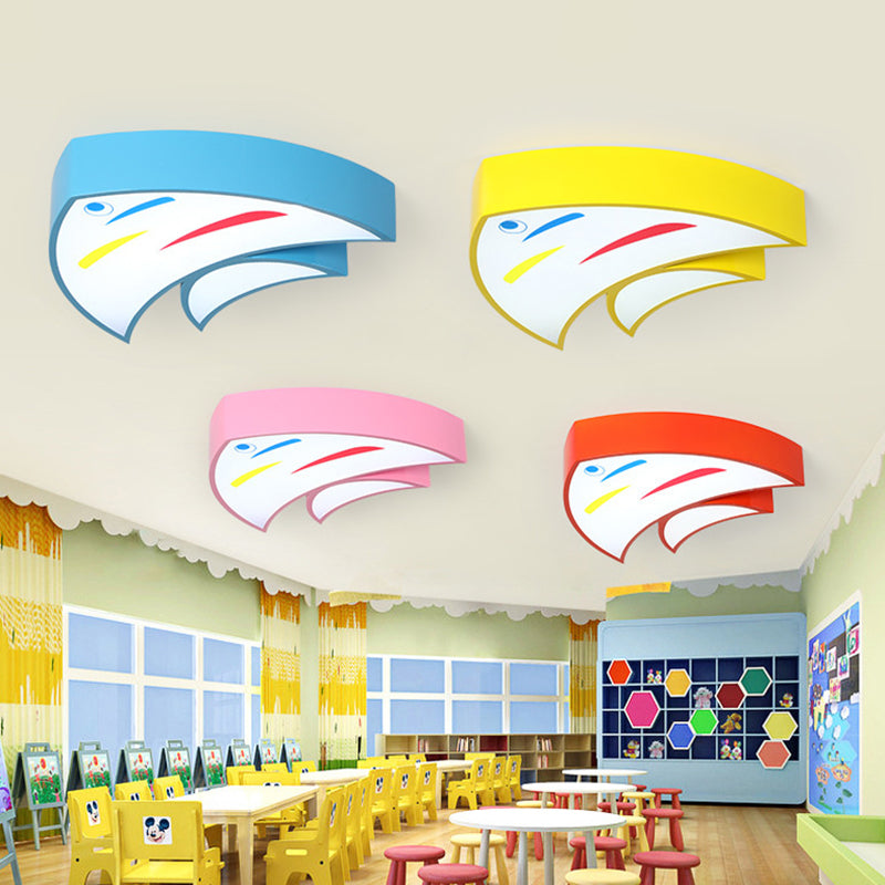 Tropical Fish Led Flush Mount Lighting For Kids’ Kindergarten: A Bright And Fun Addition!