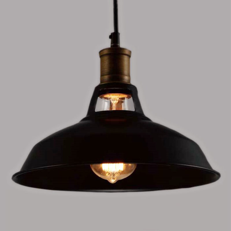 Retro Style Iron Pendant Ceiling Light - 1 Head Suspension Lighting For Bars Black / 10.5’
