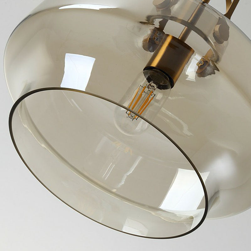 Modern Glass Pot-Shaped Pendant Light For Dining Room Ceiling
