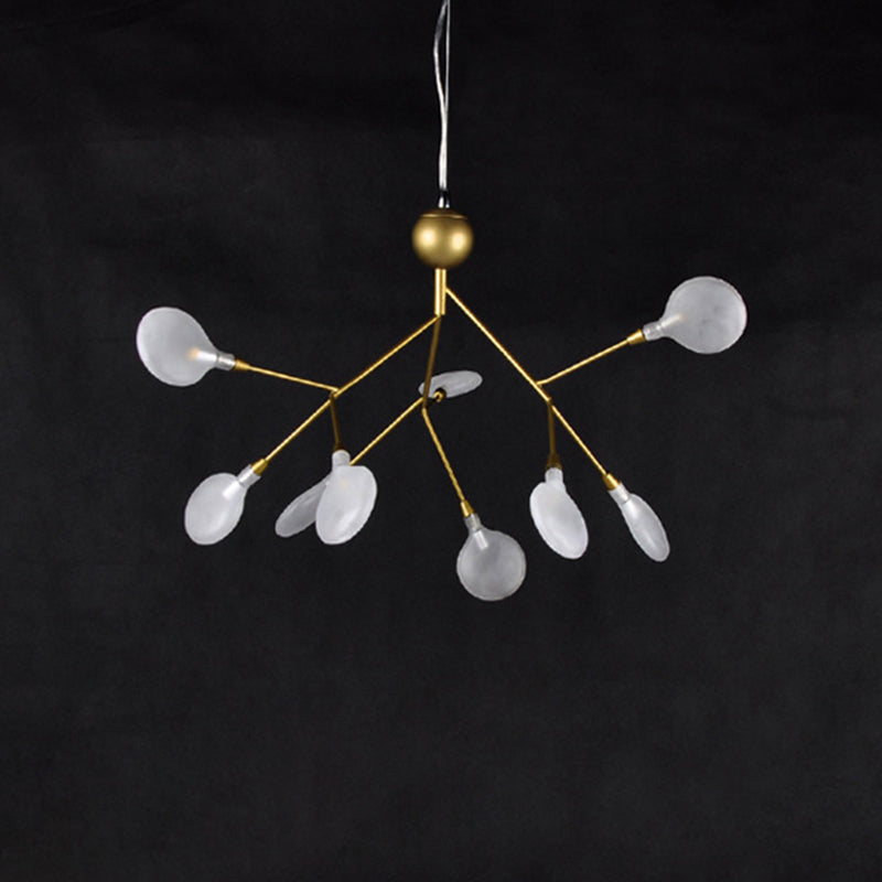Gold Leaf Pendant Ceiling Light For Designer Living Rooms 9 /