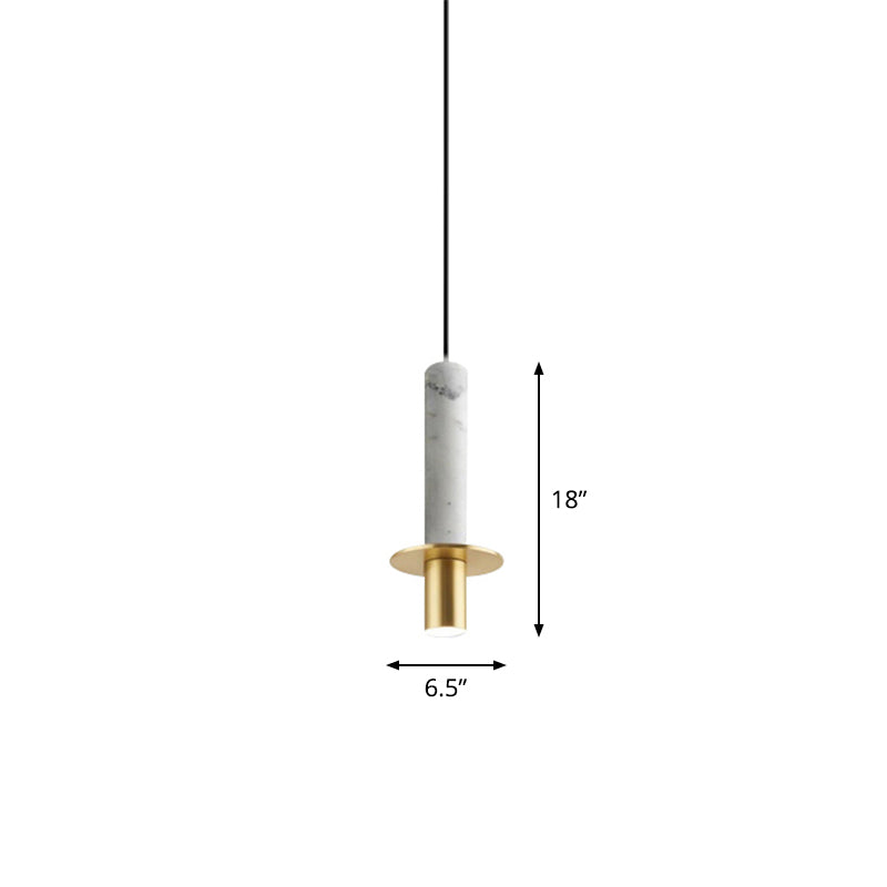 Modern Marble Dining Room Suspension Led Pendant Light White