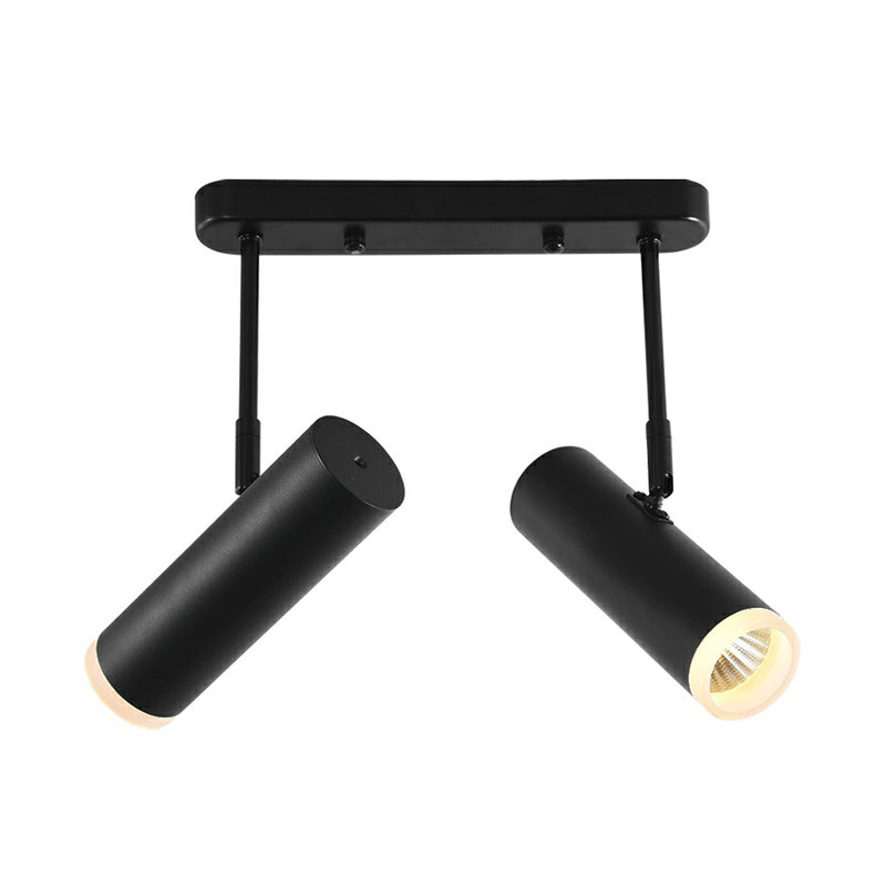 Modern Metal Spotlight Ceiling Light With Led For Living Room 2 / Black White