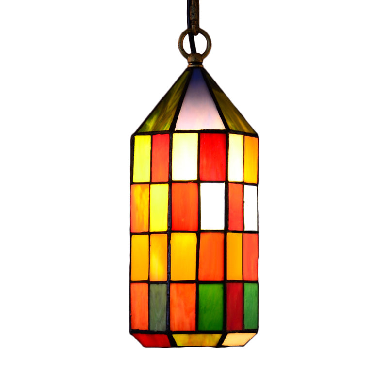 Stunning Multicolored Stained Glass Pendant Light For Bedroom And Living Room