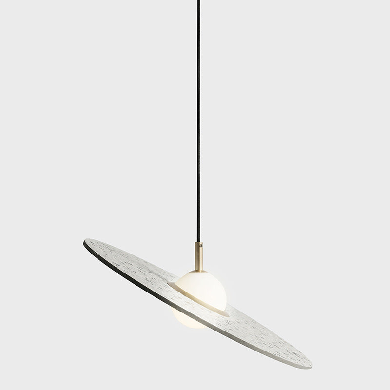 Minimalist Terrazzo Disc Suspension Ceiling Pendant Light