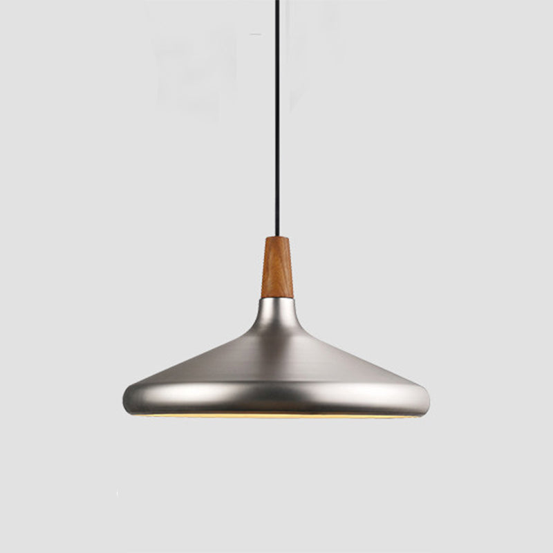 Nordic Conical Metal Suspension Pendant Light For Dining Room - Modern & Stylish Design Silver /