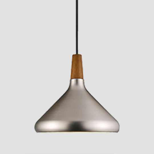 Nordic Conical Metal Suspension Pendant Light For Dining Room - Modern & Stylish Design Silver /