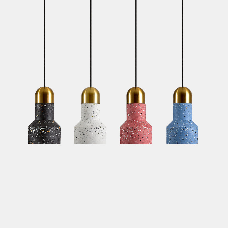 Nordic Terrazzo Ceiling Pendant Lamp With Down Lighting For Living Room