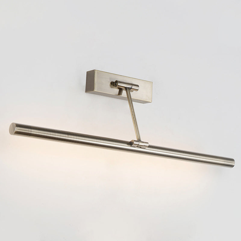 Swing Arm Tube Led Picture & Vanity Sconce Light - Minimalist Metal Bathroom Lighting